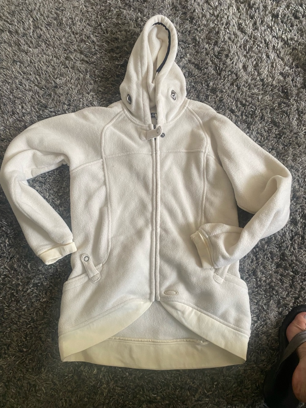 Oakley Cream Hooded Fleece Jacket
